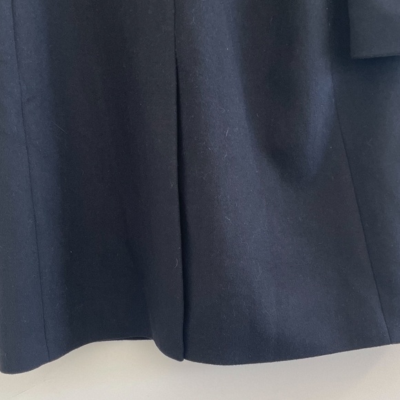 Vince Brushed Wool Blend Double Breasted Coat Black L NWT - Picture 10 of 13